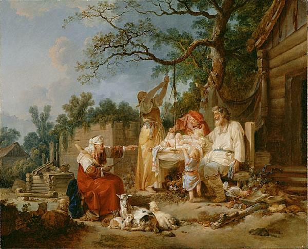 Jean-Baptiste Le Prince The Russian Cradle Sweden oil painting art